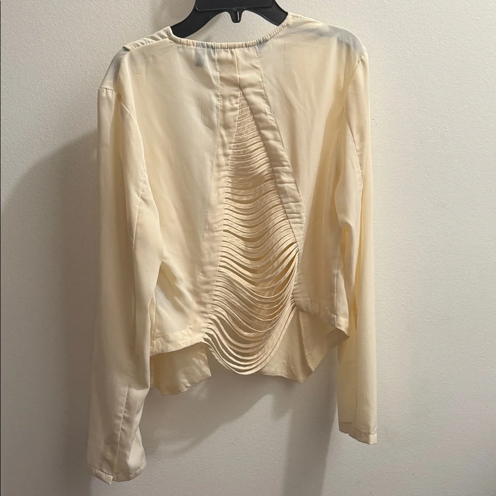Ivory Open Front Jacket - Picture 2 of 2